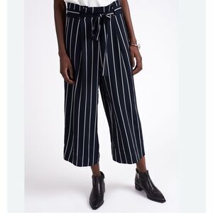 Second Female Anthropologie Lexington Wide Leg Pants Women’s Small Navy Cropped